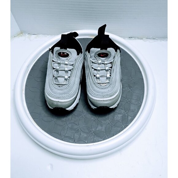 Nike Air Max 97 Infant Sneakers Silver & Black Size 6C Mesh & Synthetic Material - Picture 1 of 7